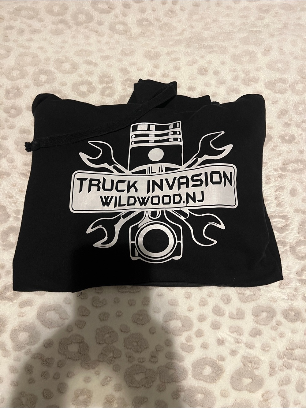 Truck Invasion Wildwood NJ Black Graphic Hoodie